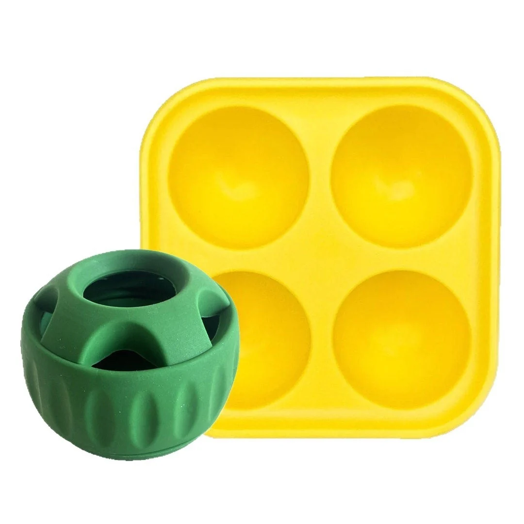 Pelota rellenable + molde de 4 cavidades